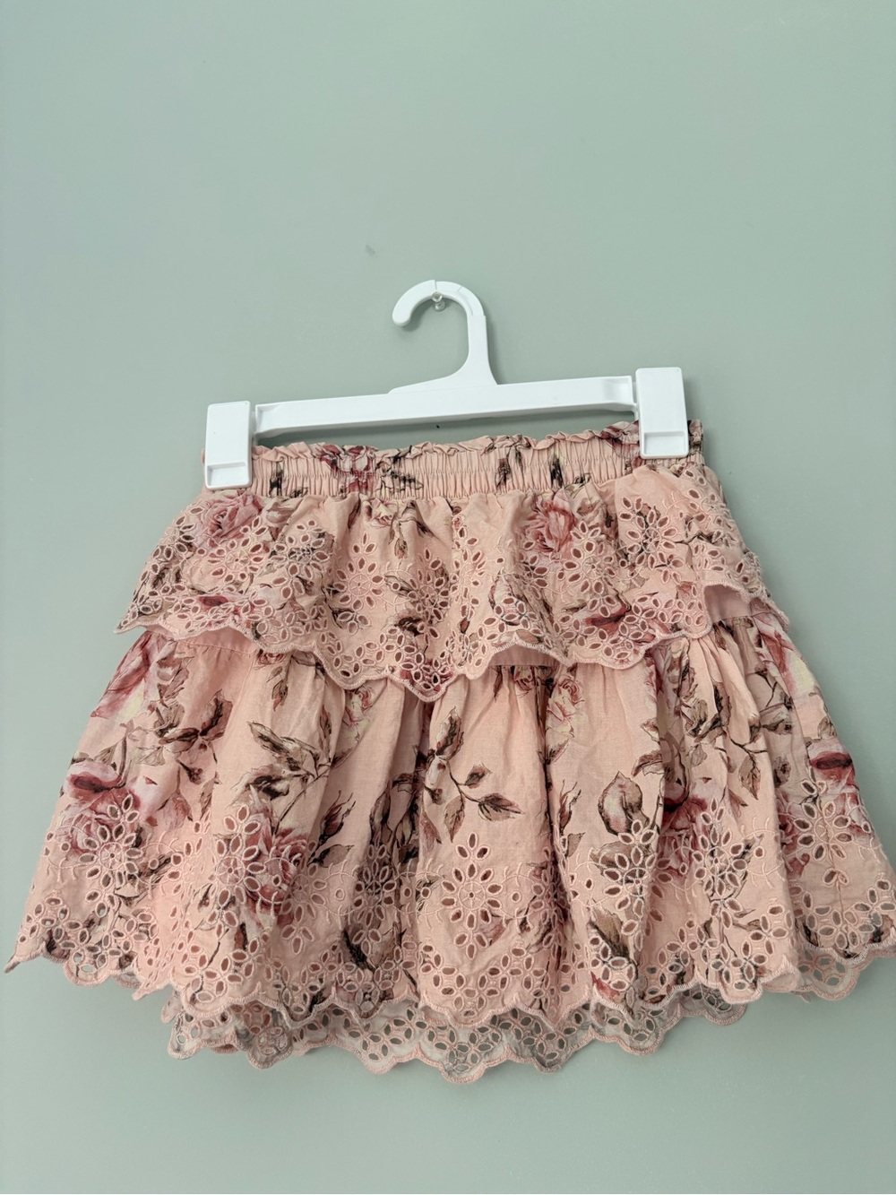 Gap x LoveShackFancy Pink Floral Skirt
